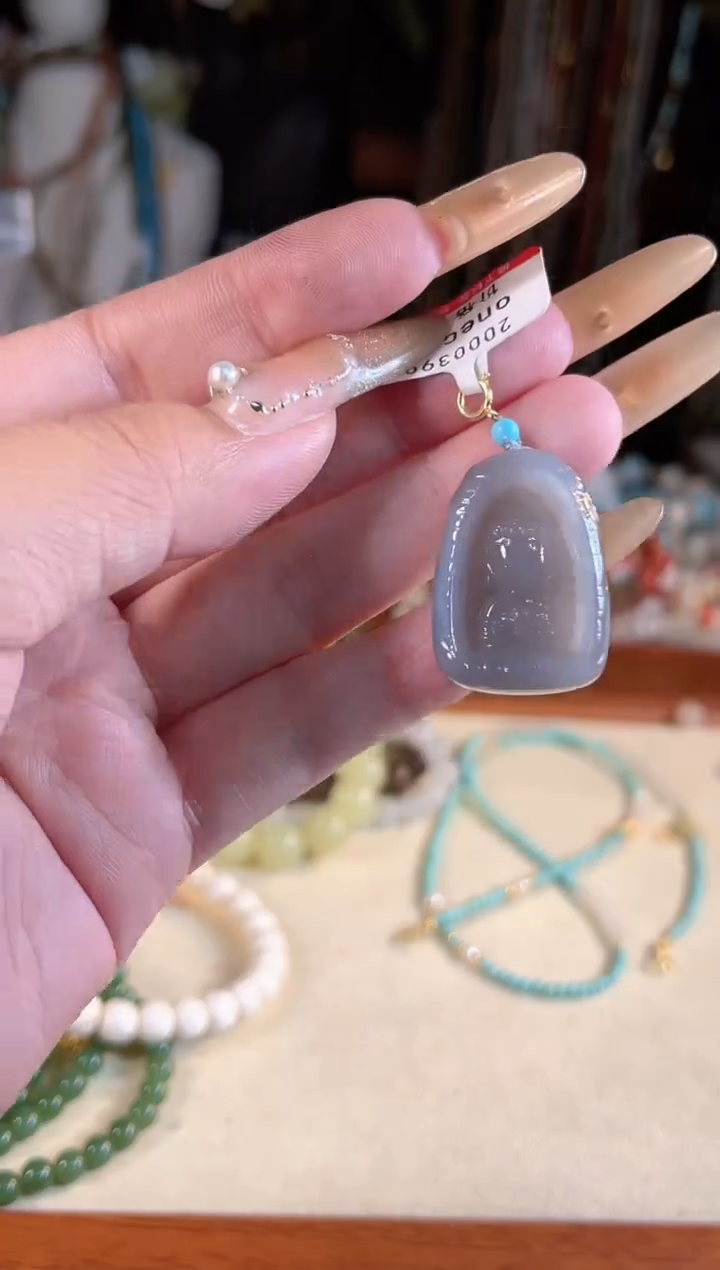 【闪购商品】和田玉吊坠(不含链)银S925镶嵌多样性发货其一