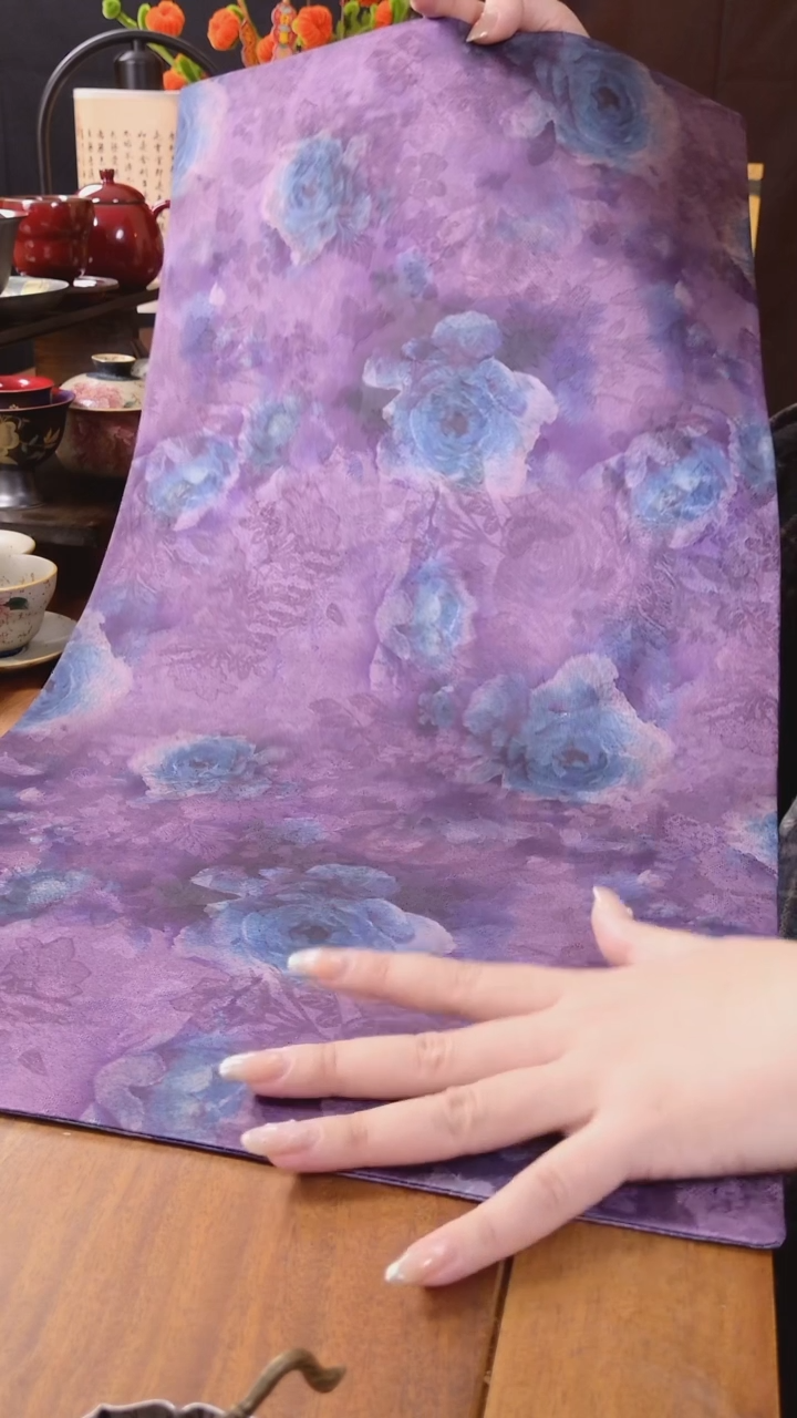 紫色牡丹花大茶席