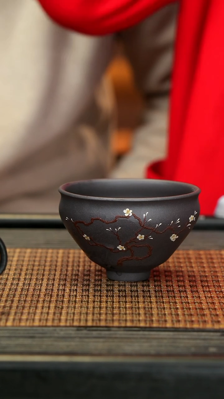 【闪购商品】紫砂茶壶WT55天青疏影杯 匣钵烧