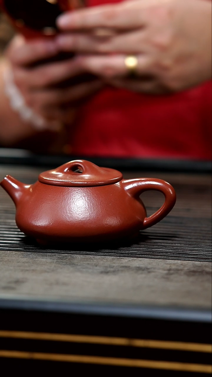 【闪购商品】紫砂茶壶26-微瑕全手朱泥景舟150cc