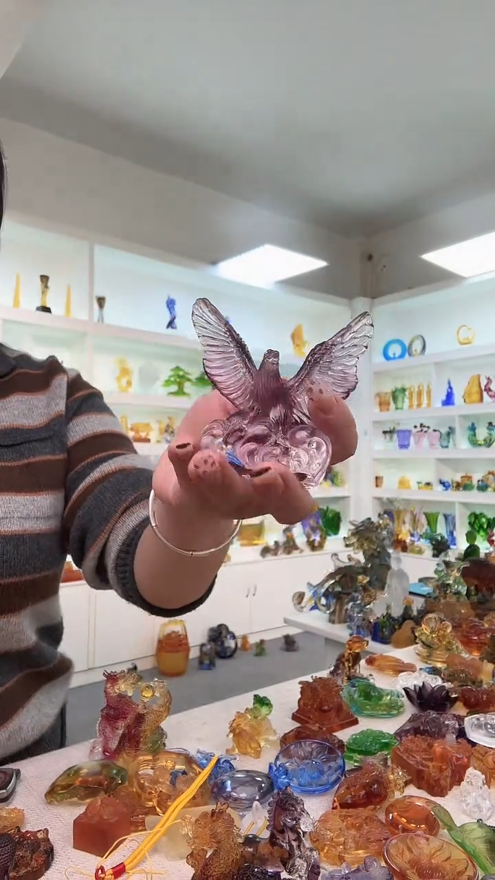 手工艺品琉璃大展鸿图