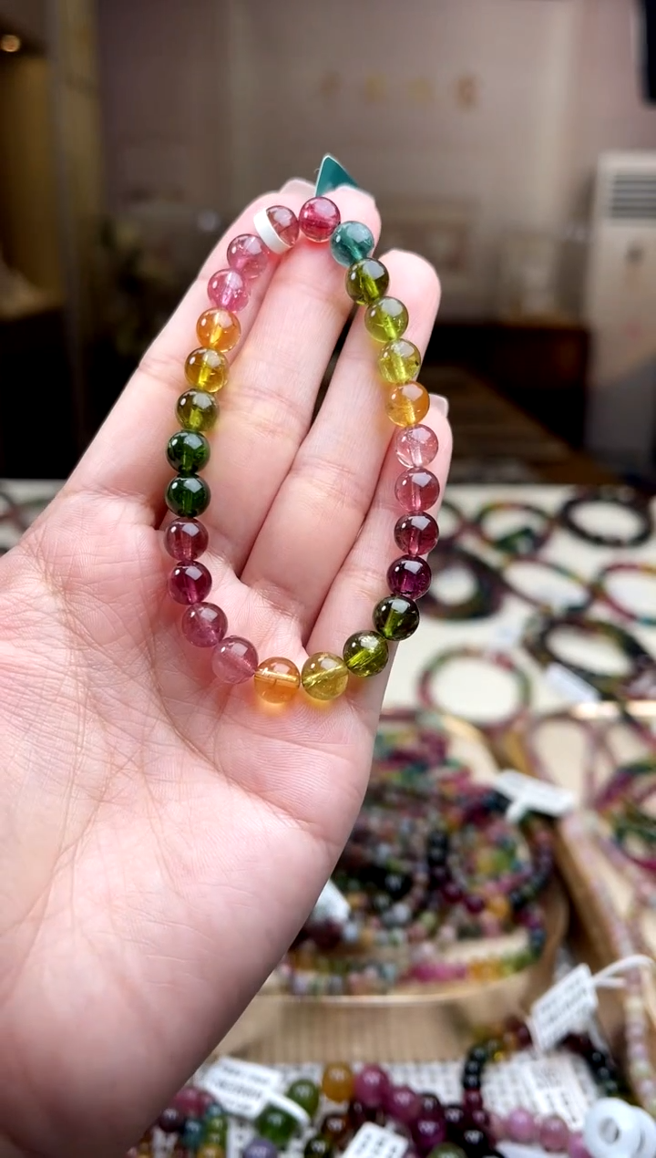 【闪购商品】/未镶嵌碧玺7mm+碧玺单圈多样性发货