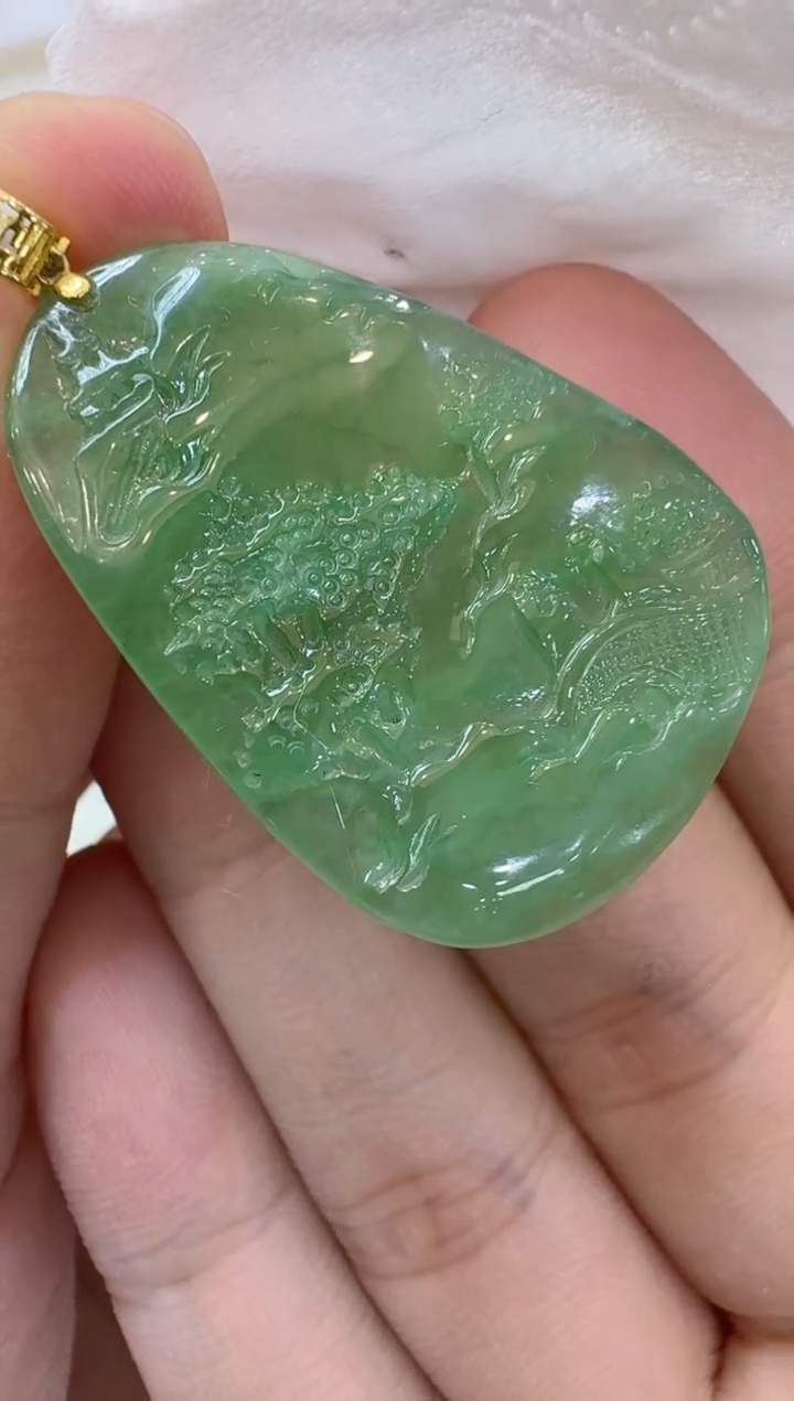 【闪购商品】翡翠吊坠(不含链)18K金镶嵌多样性团购发一件