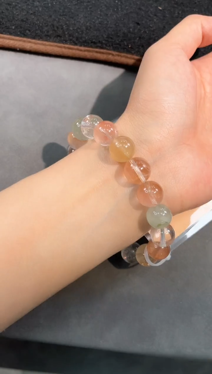 【闪购商品】发晶手链未镶嵌18号兔毛单圈11mm