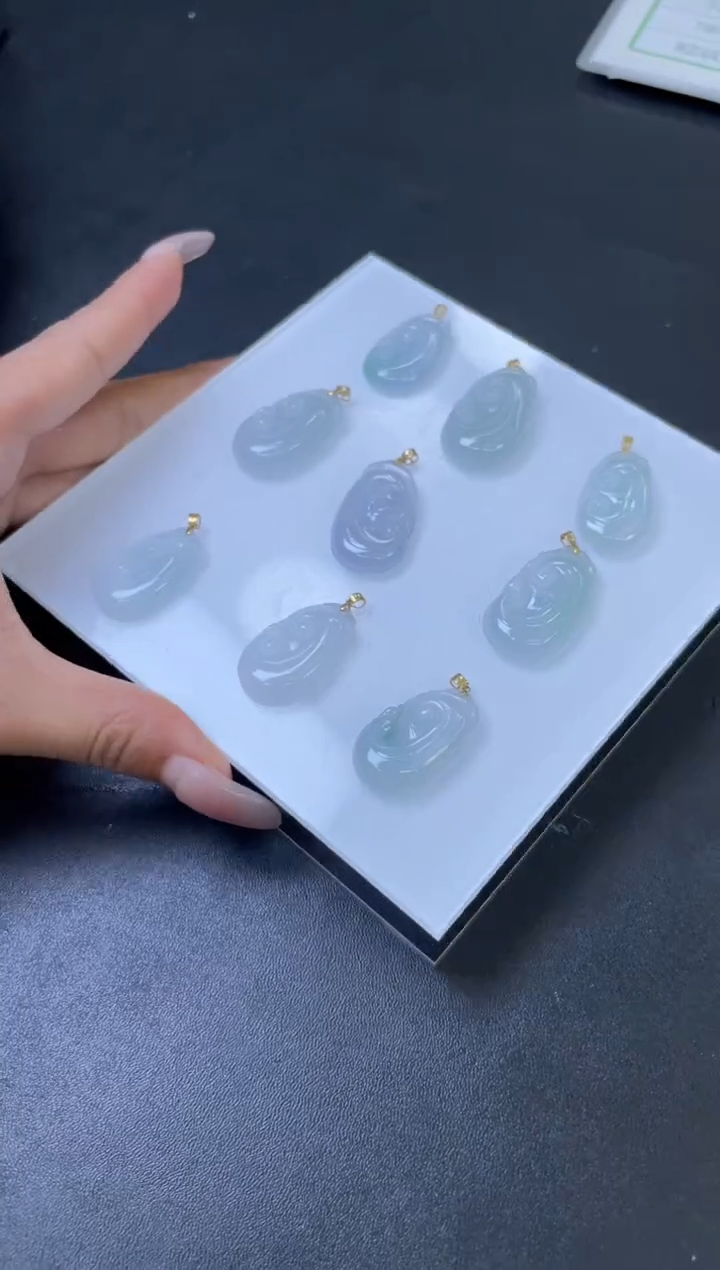 【闪购商品】翡翠吊坠(不含链)18K金镶嵌W264-9YRCE多样性发一