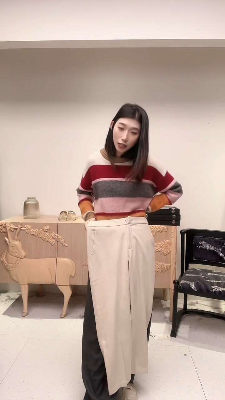 纯色小脚休闲西裤