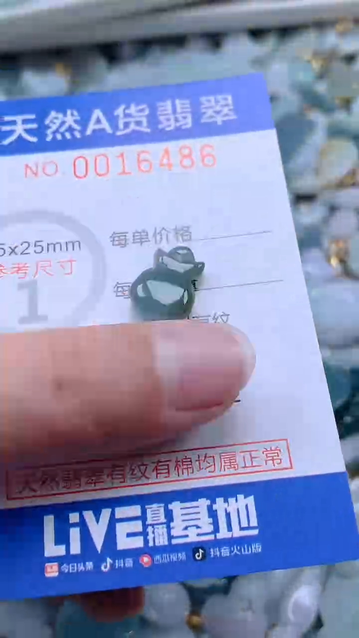 翡翠未镶嵌吊坠(不含链)1