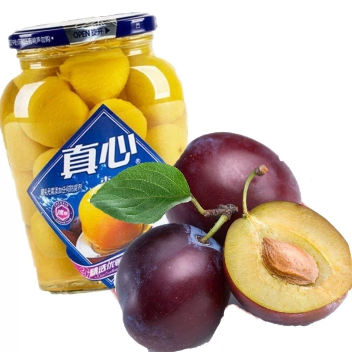真心糖水李子罐头（880g）