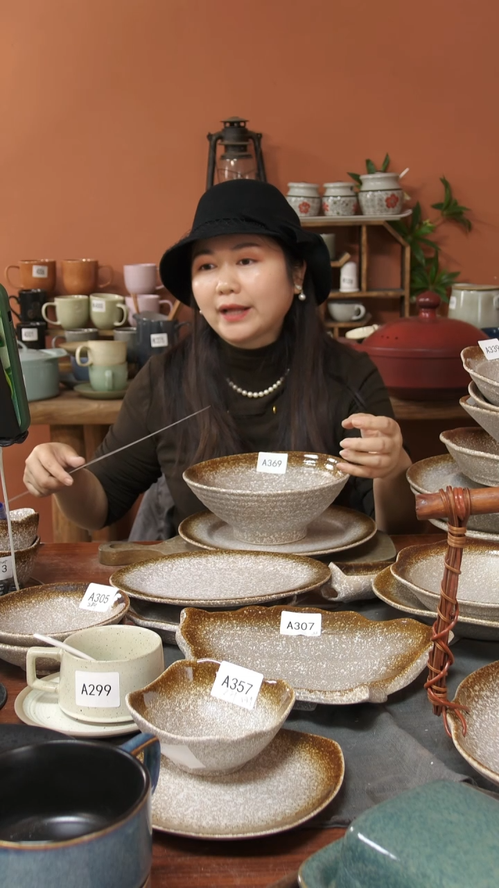 陶瓷A369 陶瓷粗陶斗笠碗可能微瑕