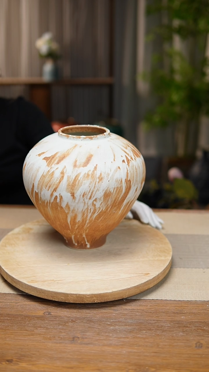 【闪购商品】  花器诧寂黄月亮罐