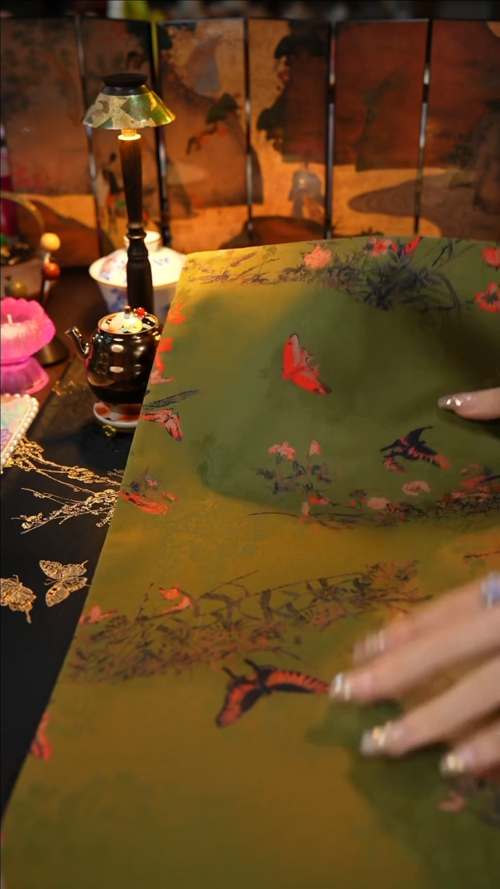 【闪购商品】景德镇大乔推荐好物香云纱茶席50*25