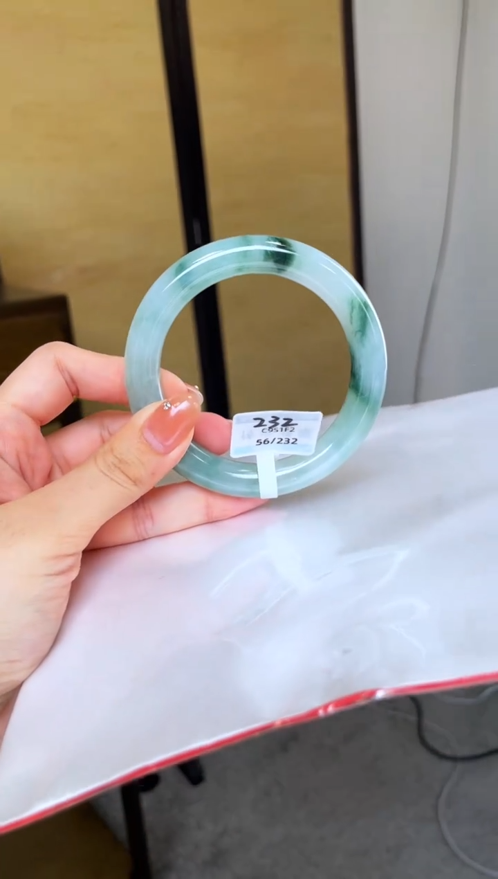 未镶嵌手镯翡翠退货标签需完好-232