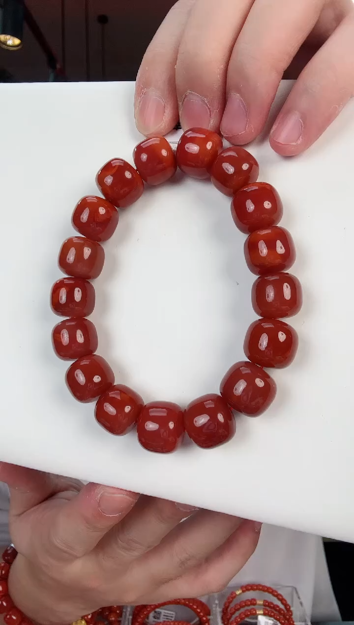 【闪购商品】南红玛瑙瓦西老型手串14+未镶嵌一个/条