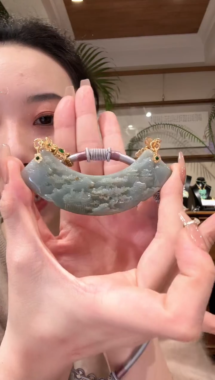 【闪购商品】翡翠颈饰未镶嵌国风