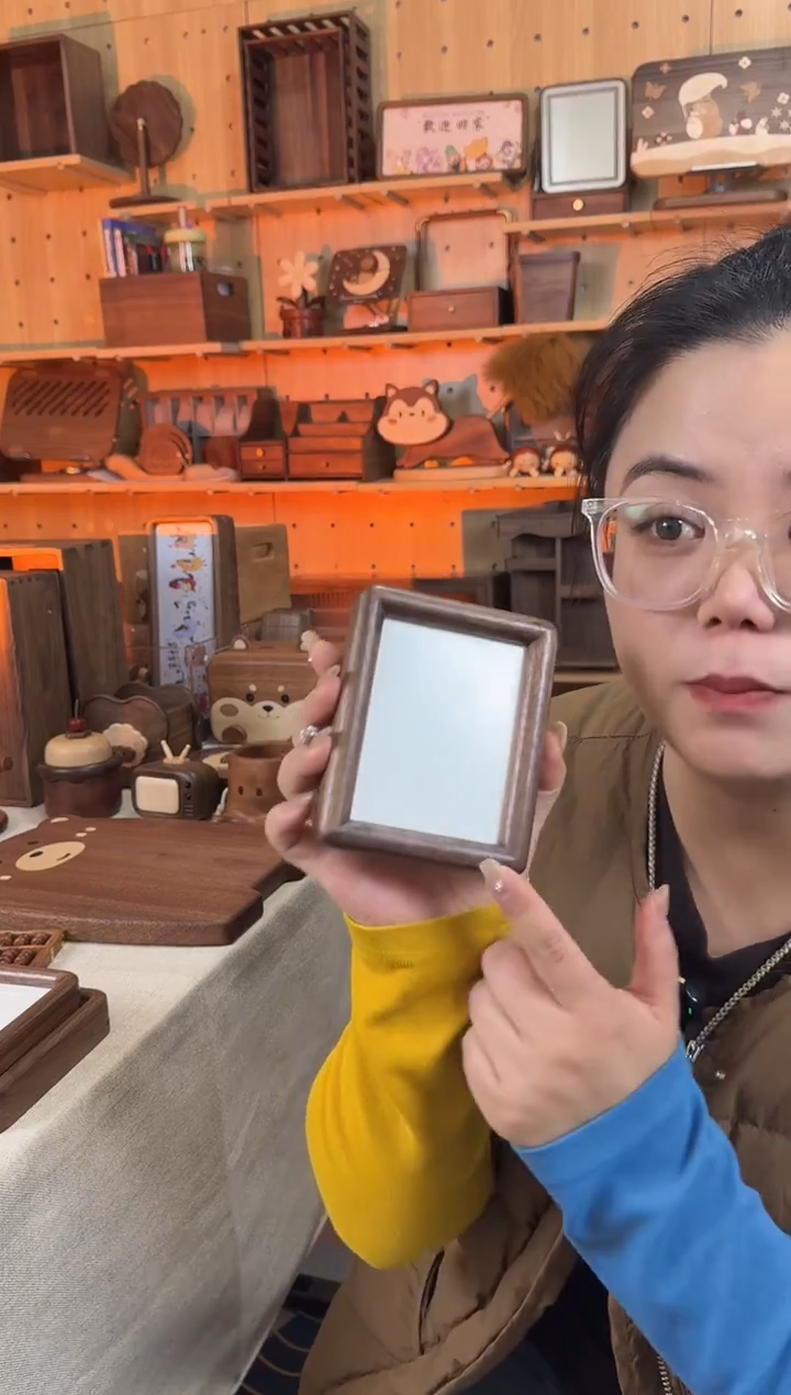 木4寸黑胡桃实木相框