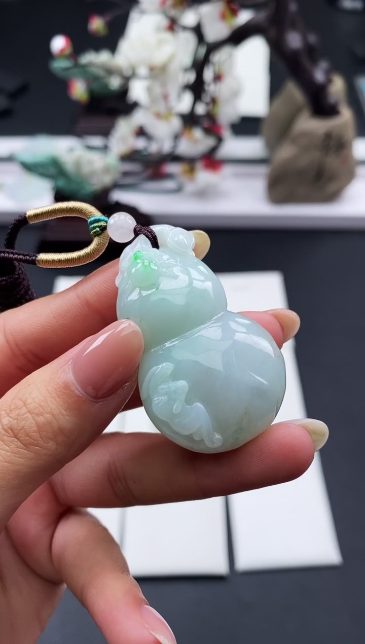 【闪购商品】翡翠颈饰未镶嵌天然缅甸A货翡翠