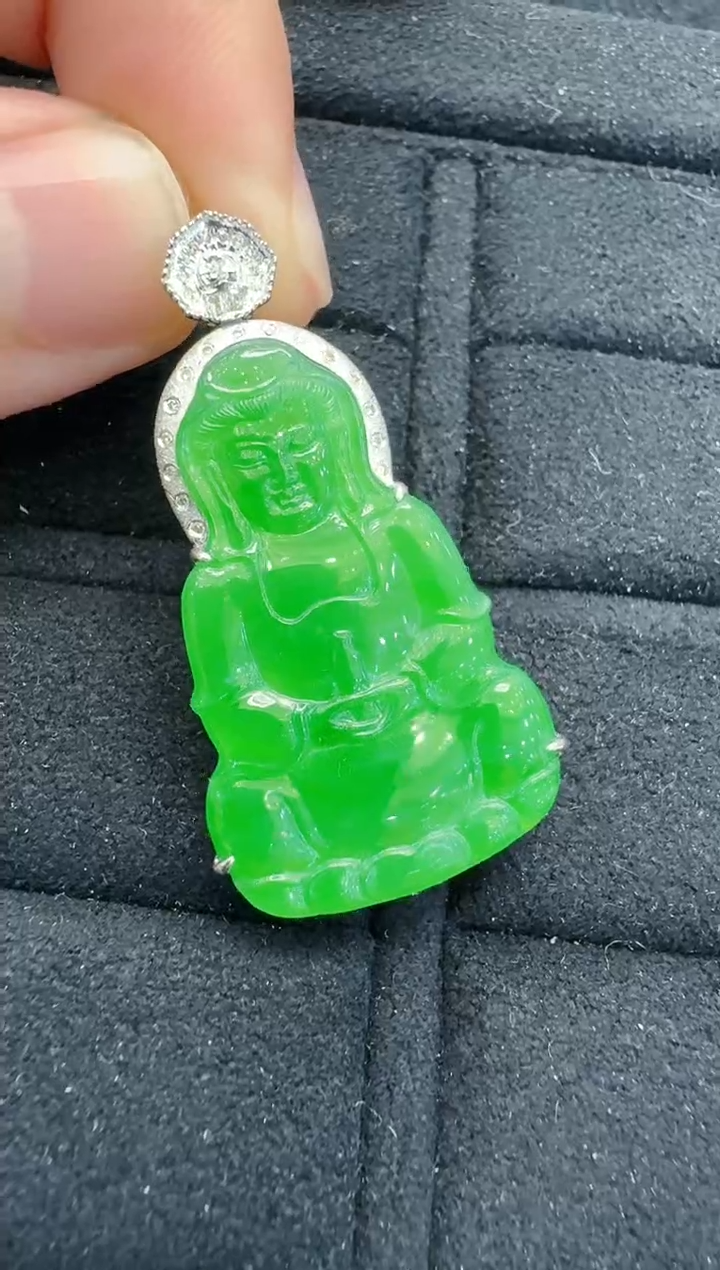 【闪购商品】翡翠吊坠(不含链)18K金镶嵌多样性团购发一件