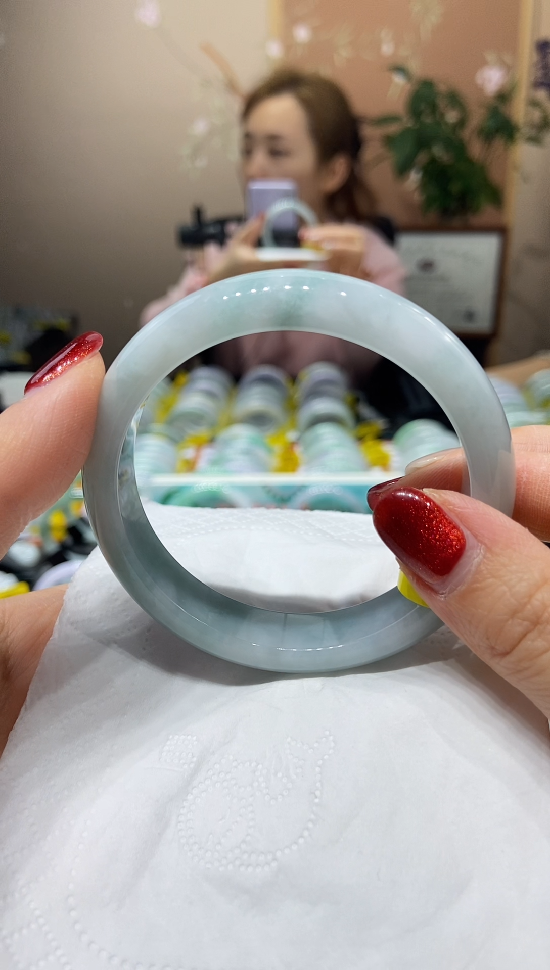 【闪购商品】翡翠手镯未镶嵌5758圈口