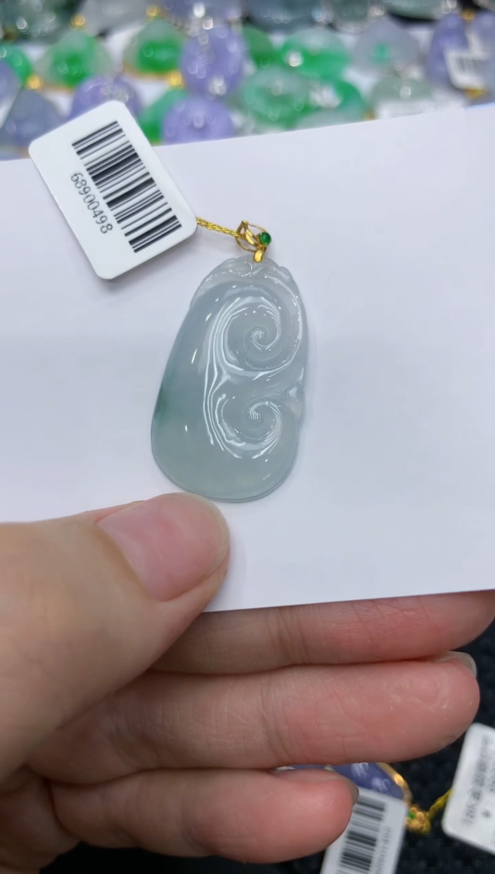 【闪购商品】翡翠颈饰18K金镶嵌1112111111