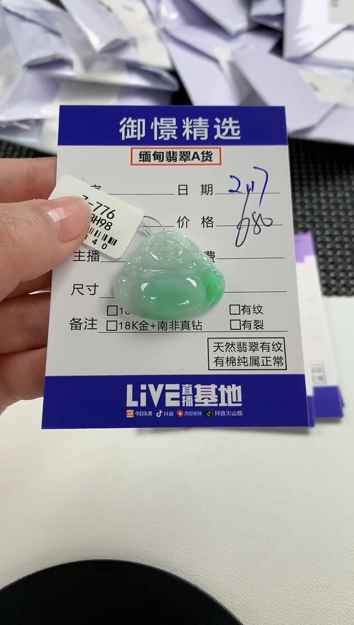 【闪购商品】翡翠颈饰未镶嵌29         