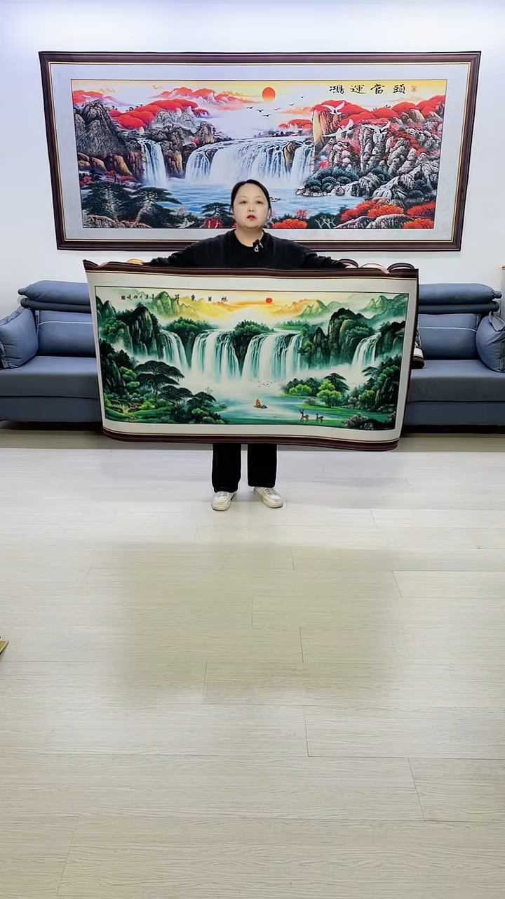 横款旭日东升80*160