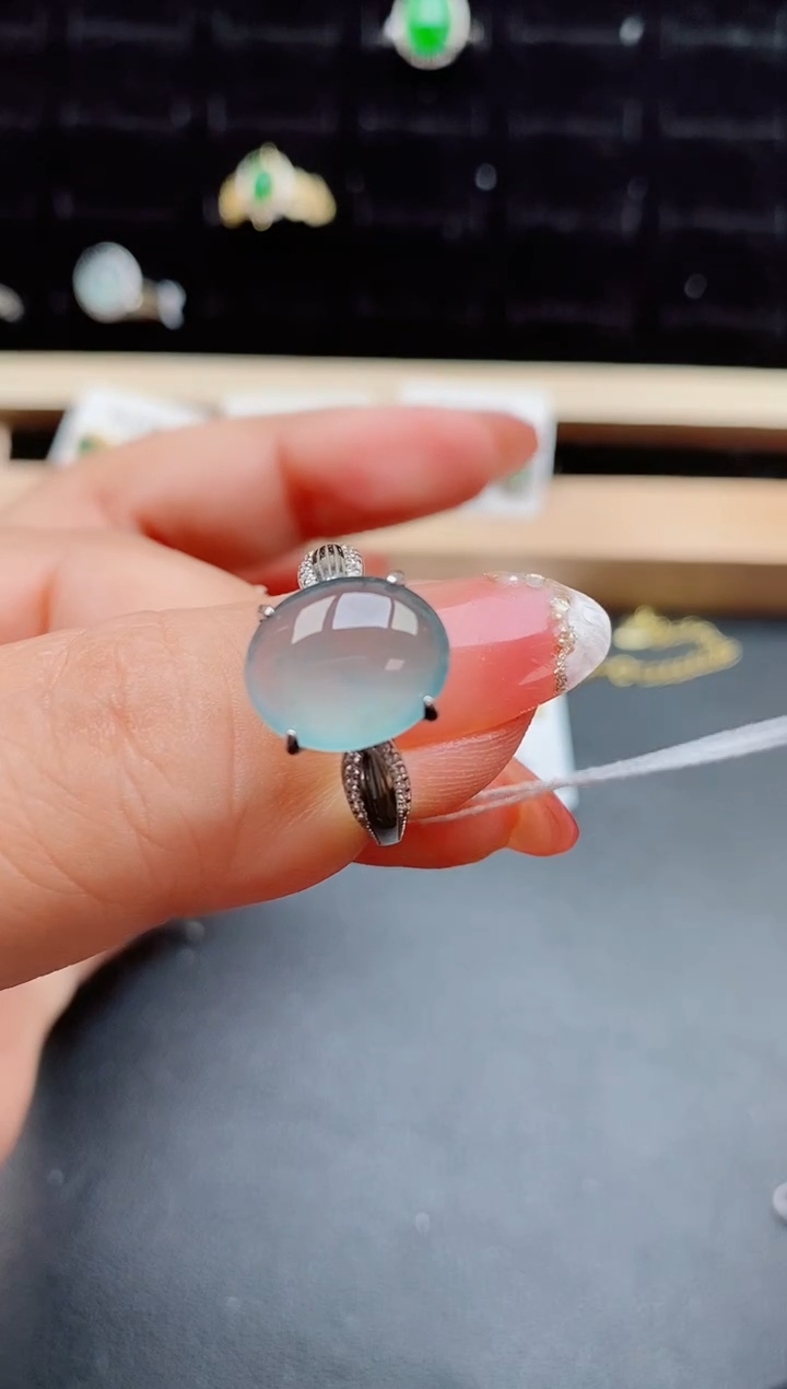 【闪购商品】翡翠戒指银S925镶嵌121212