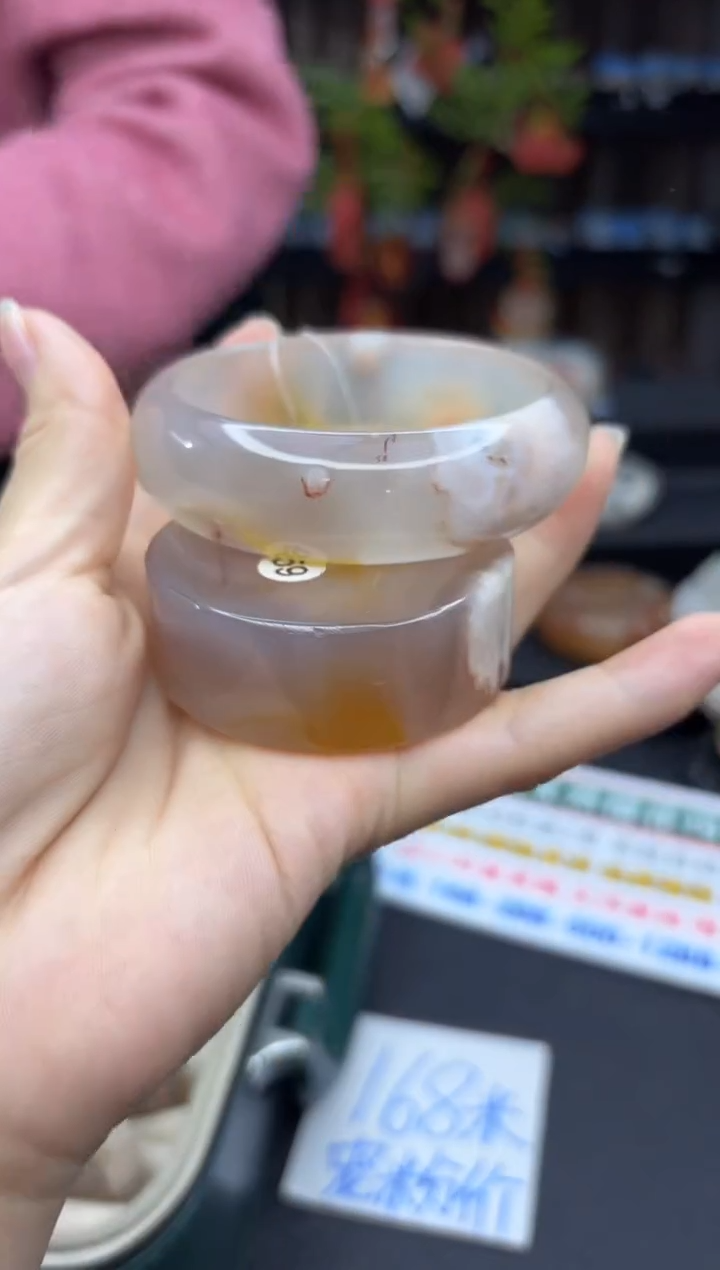 【闪购商品】石英质玉手镯未镶嵌835（60圈赠送镯心）