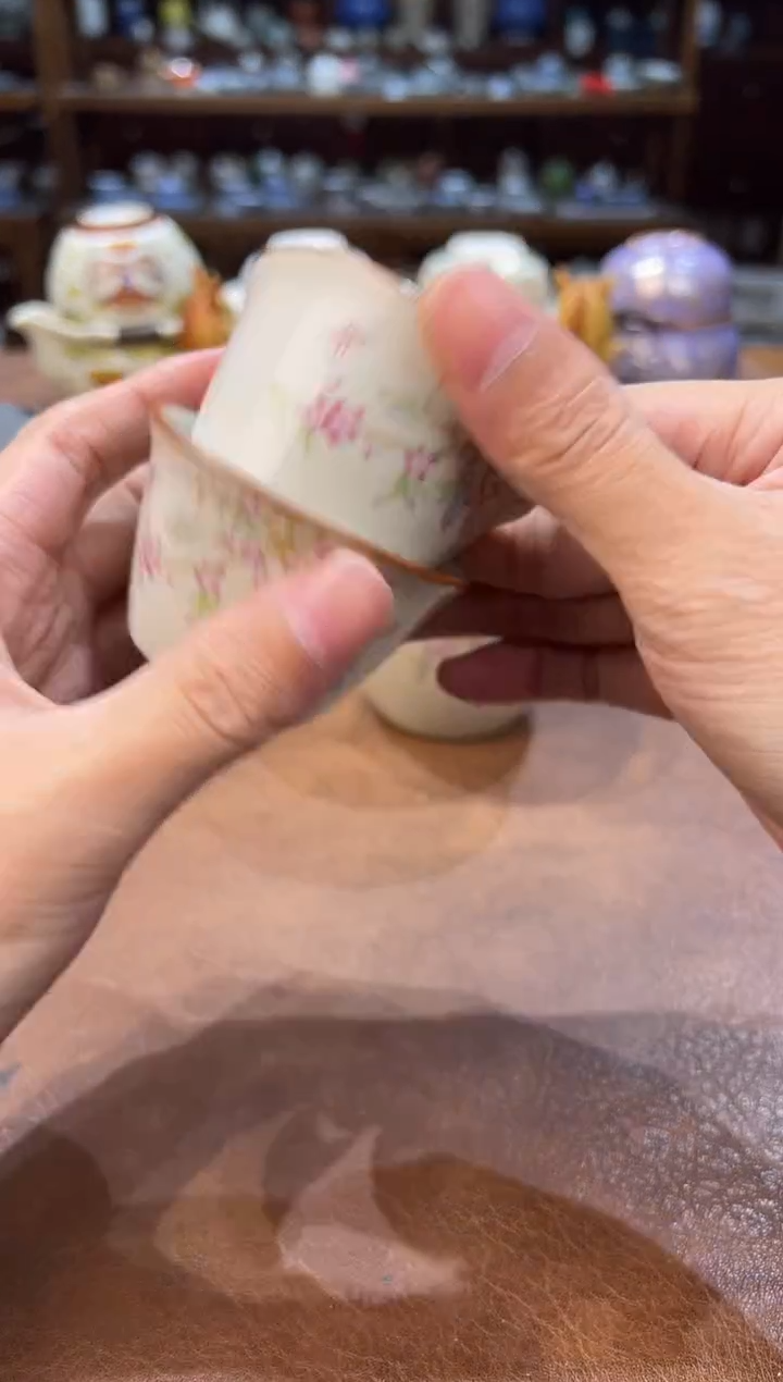 真的很便宜超好看会开片的旅行茶具