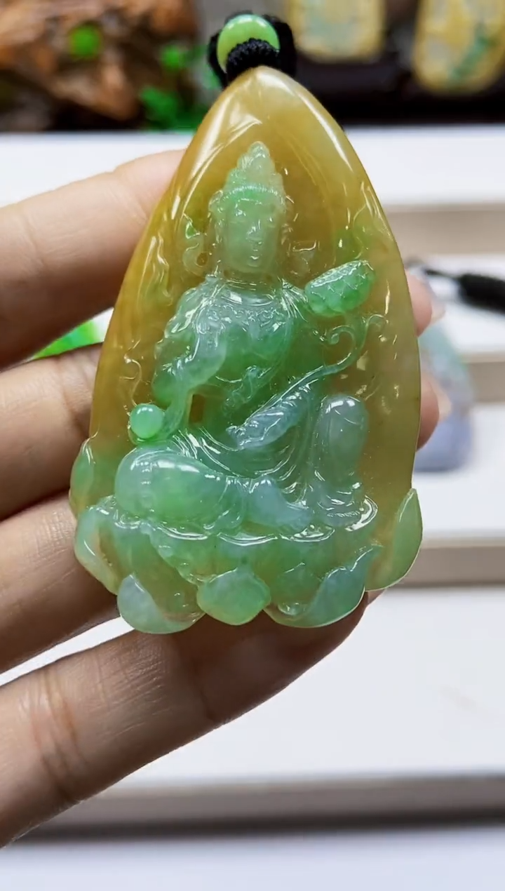 颈饰未镶嵌翡翠翡翠A货