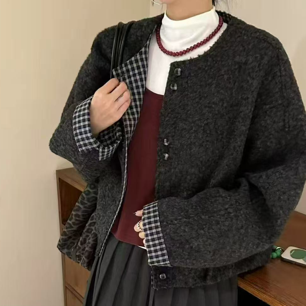 【WJ】冬款 丽 5537 俩色棉服（3-6）