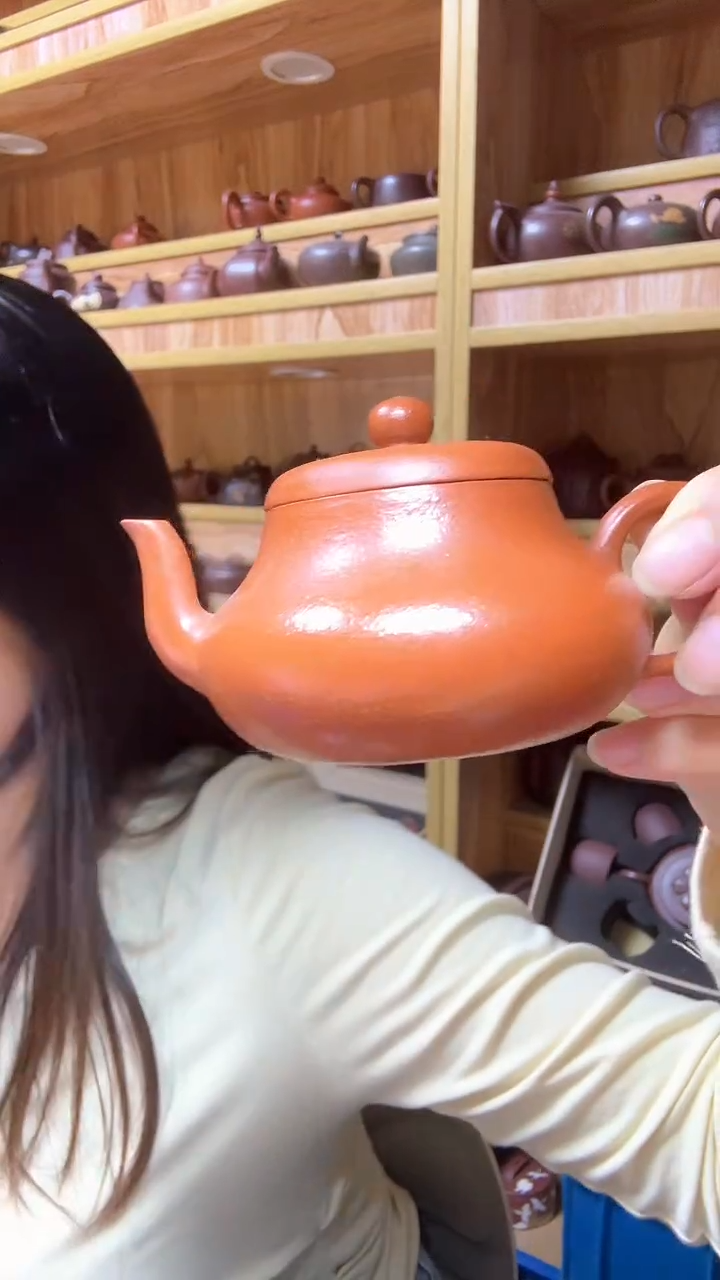 茶壶紫砂君德鱼子朱泥120cc