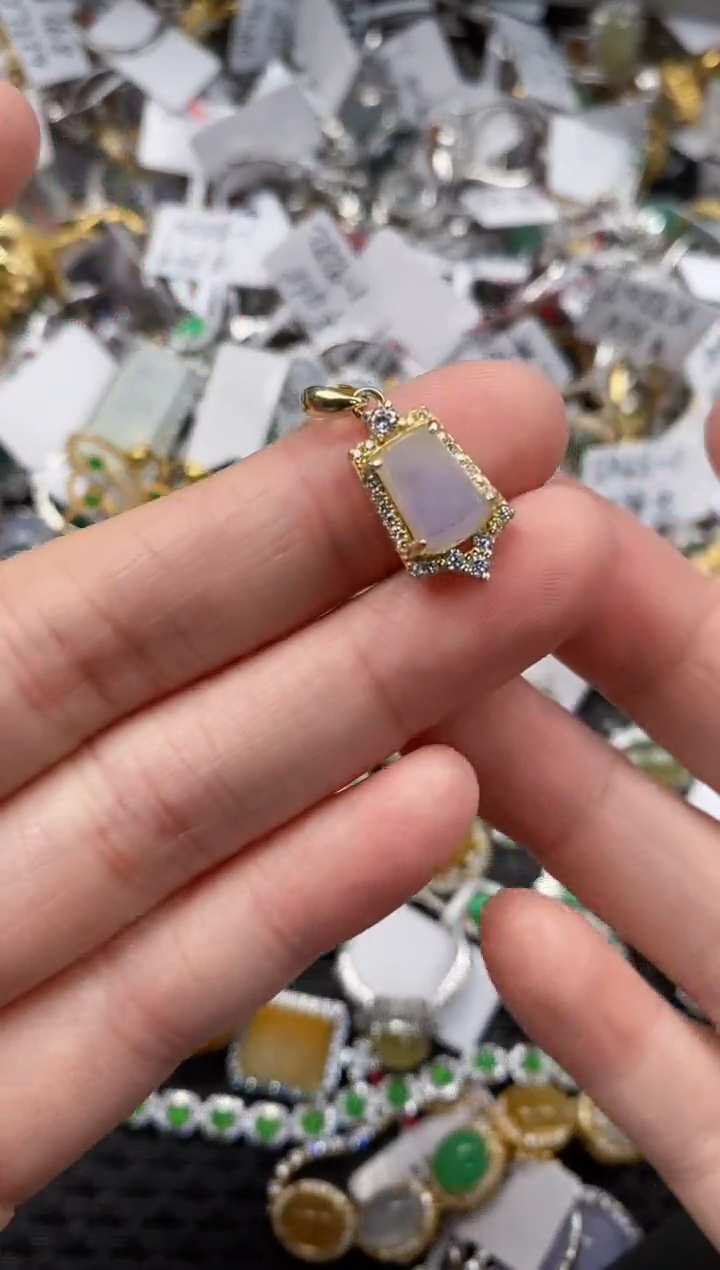 银S925镶嵌戒指翡翠222                3