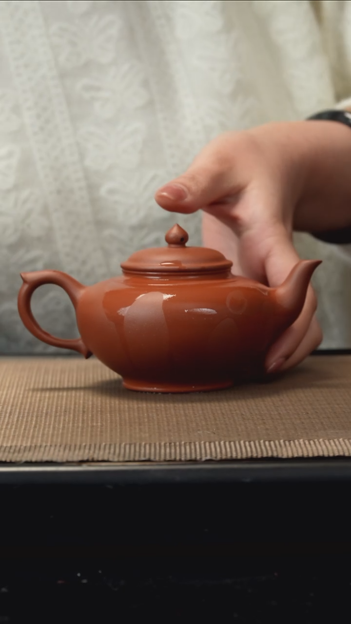 紫砂茶盏小红泥笑樱230CC