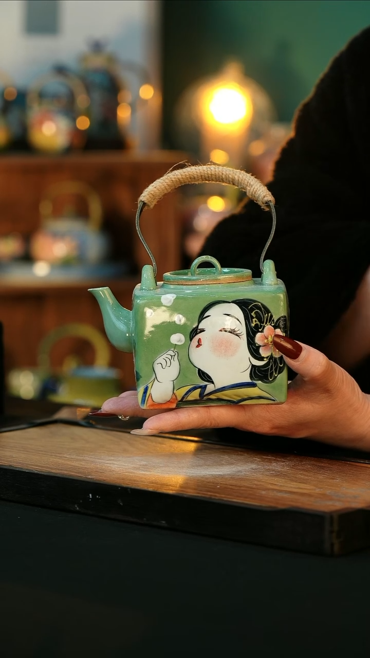 【闪购商品】杯手绘心瓷陶瓷浮力
