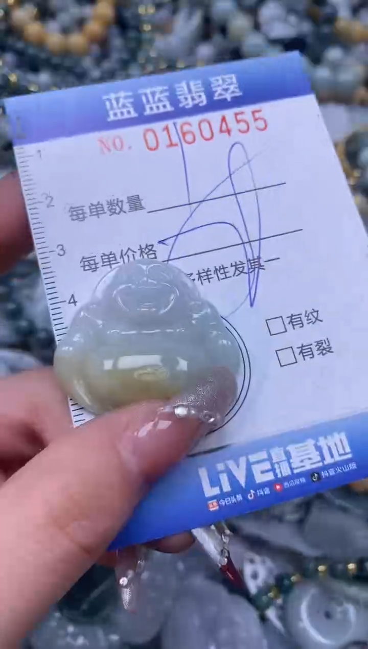 【闪购商品】翡翠颈饰未镶嵌闪购0160455多样性发其一