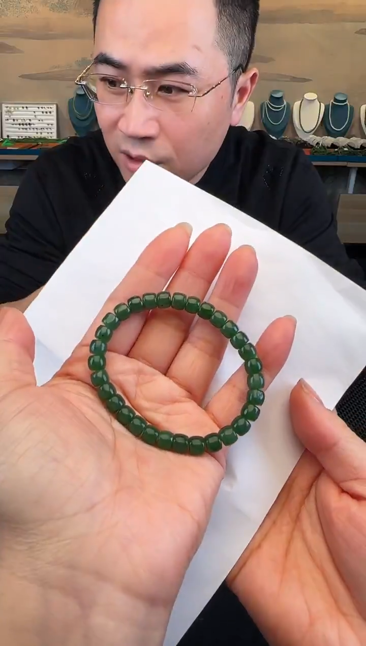 未镶嵌手链和田玉卡7直切