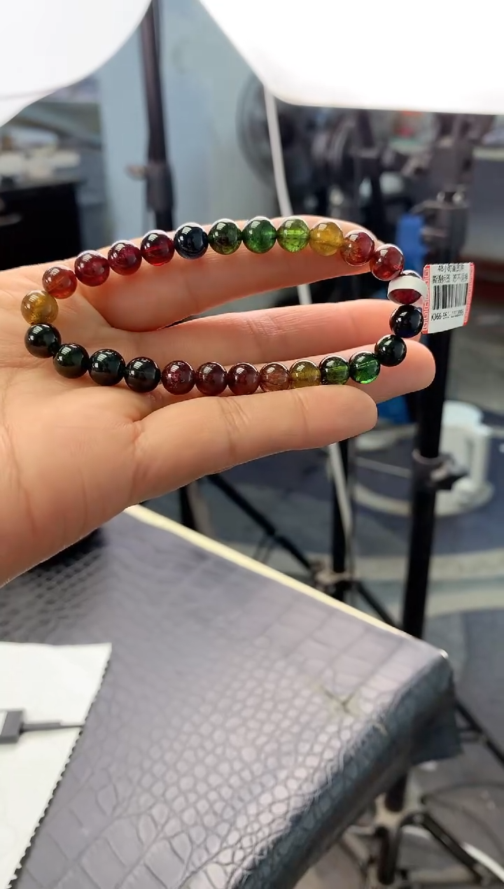 未镶嵌手串碧玺多样性发一条