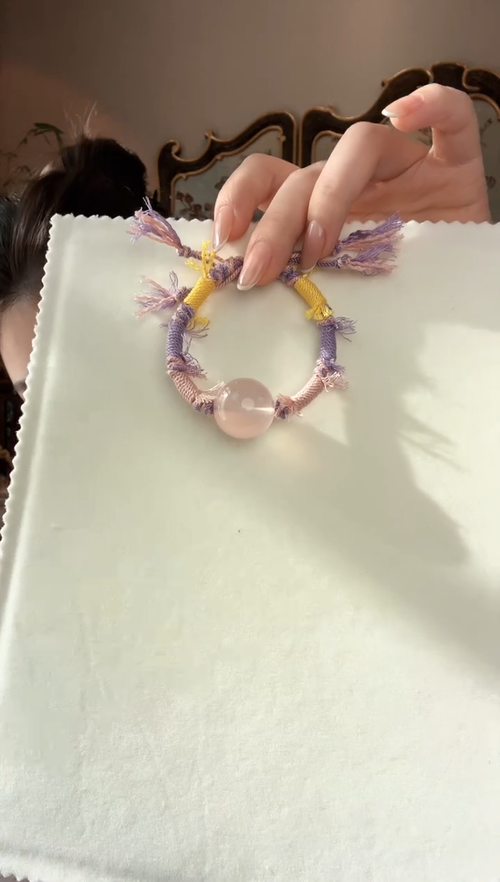 【闪购商品】水晶手串未镶嵌粉水晶手绳