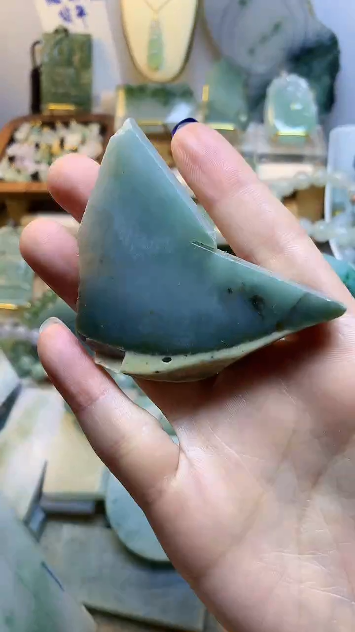未镶嵌挂件翡翠 缅甸A货翡翠，没有运费险