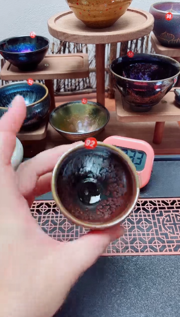 茶盏遗***打92号建盏工匠茶器