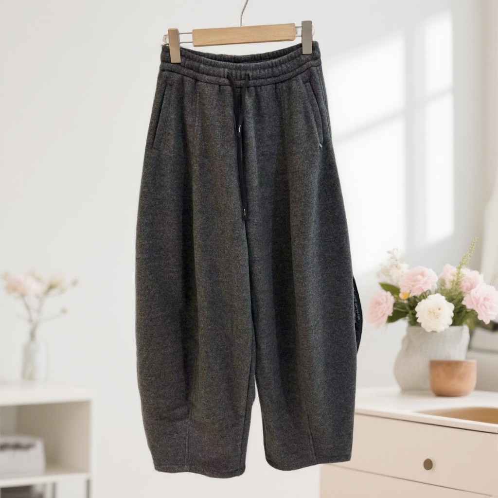 【星·Star】8616新款冬季加绒毛呢裤弯刀裤休闲百搭