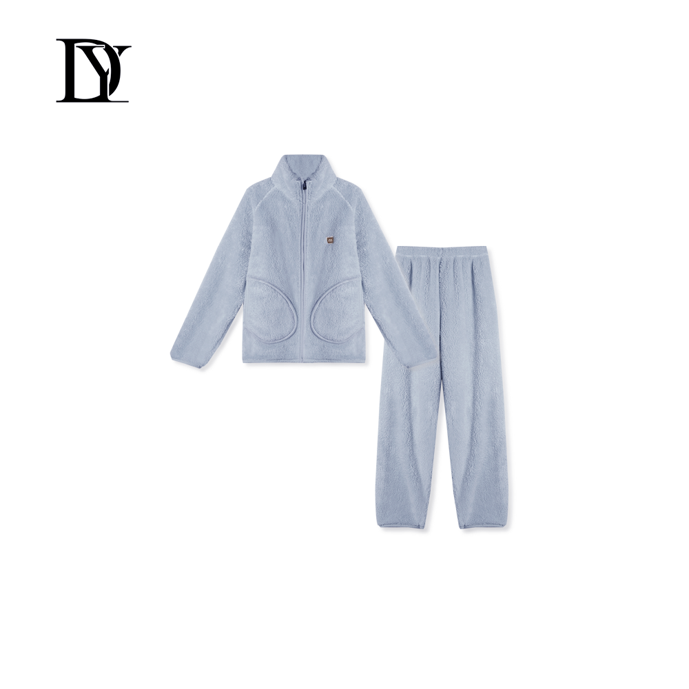 大缘·缘本冬季新款舒适保暖毛绒家居服套装DT1008
