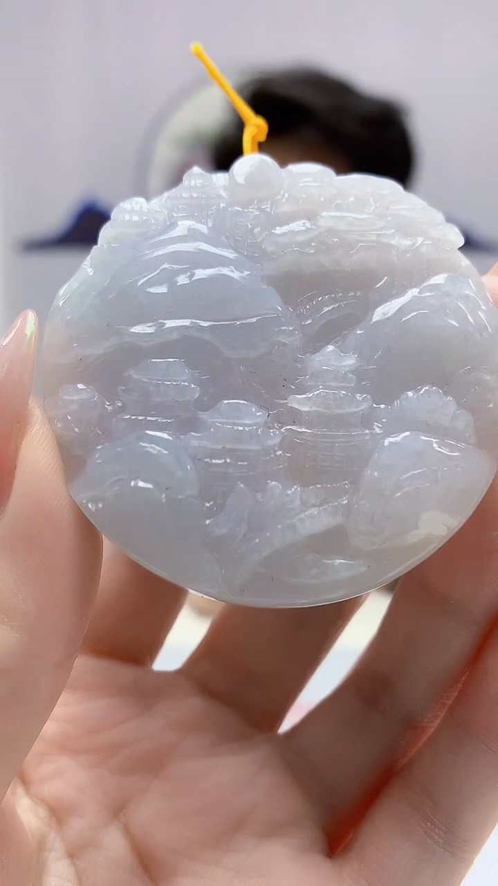 【闪购商品】定制翡翠未镶嵌1502DD-毛货挂件18