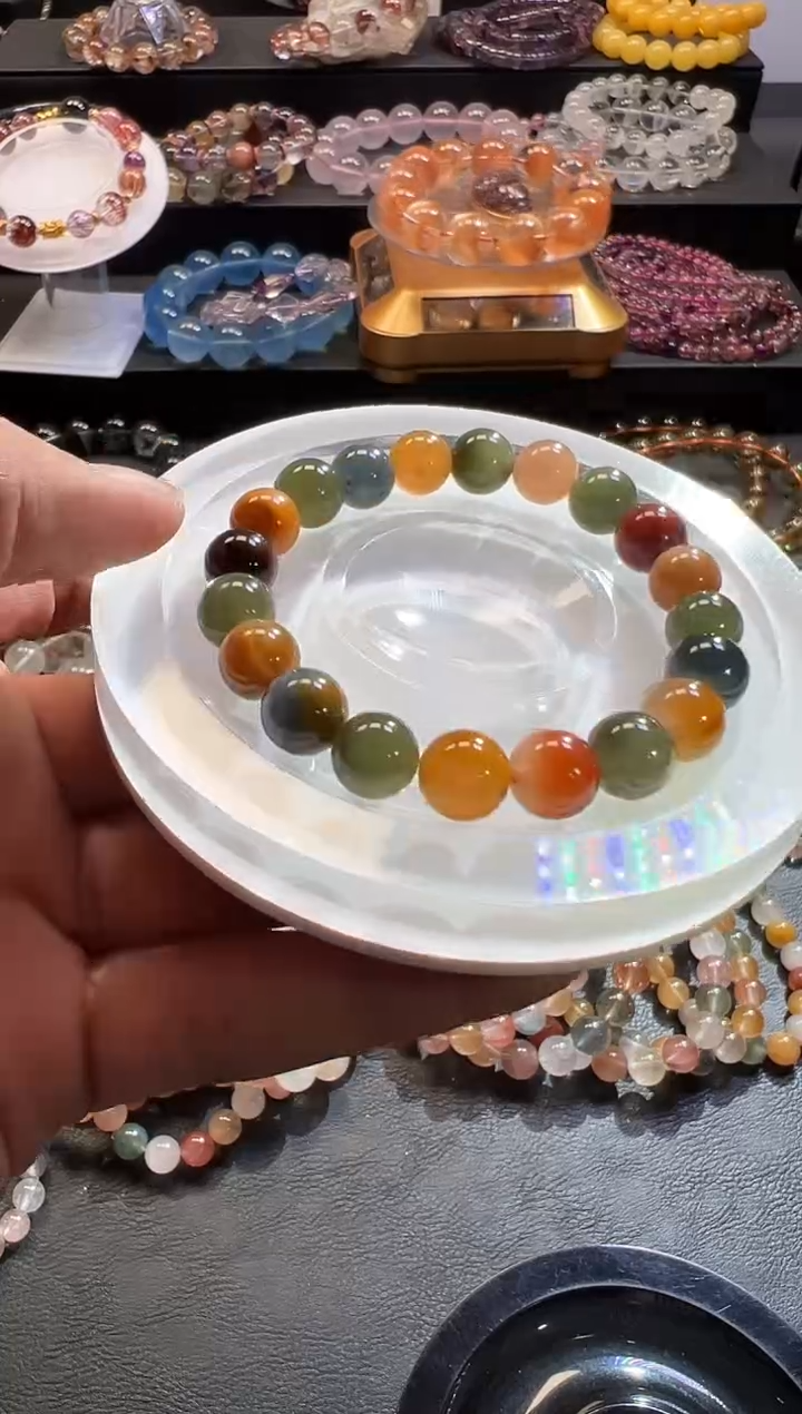 未镶嵌手链水晶月*湖69