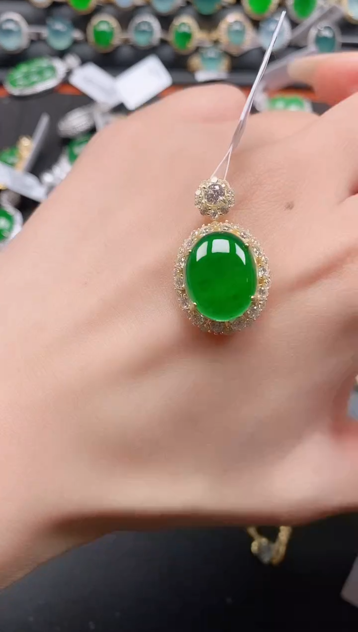 银S925镶嵌戒指翡翠1111