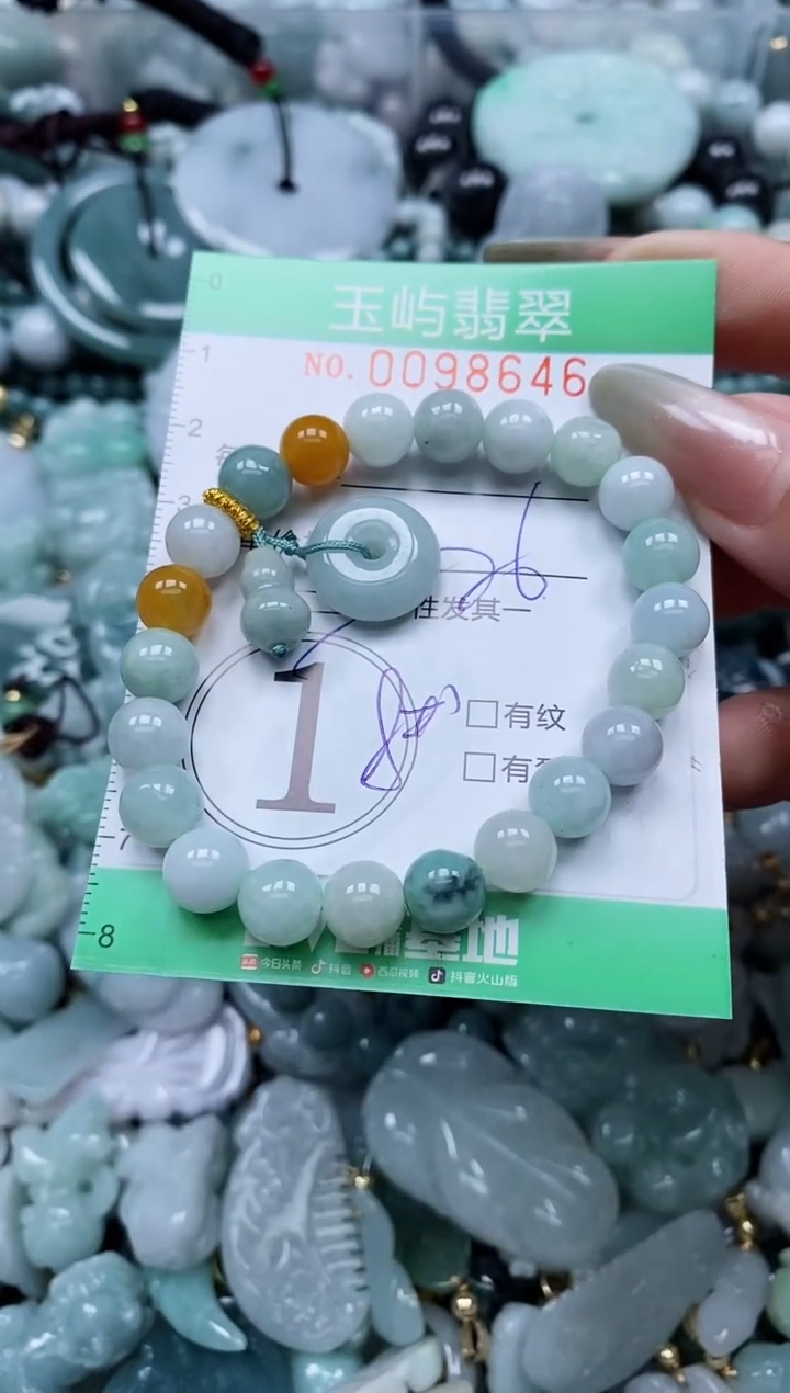 【闪购商品】翡翠未镶嵌颈饰闪购0098646多样性发其一