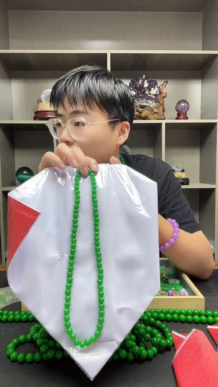 翡翠14K金镶嵌吊坠(赠链)项链