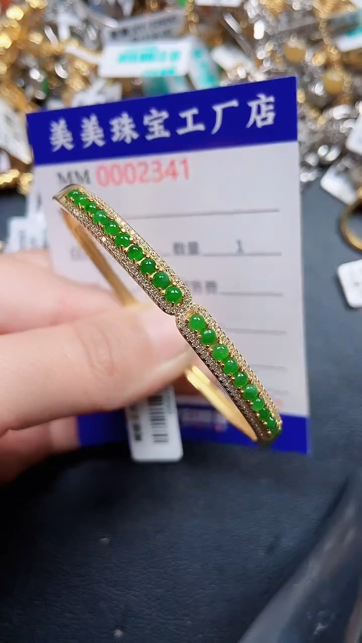 颈饰银S925镶嵌翡翠2341