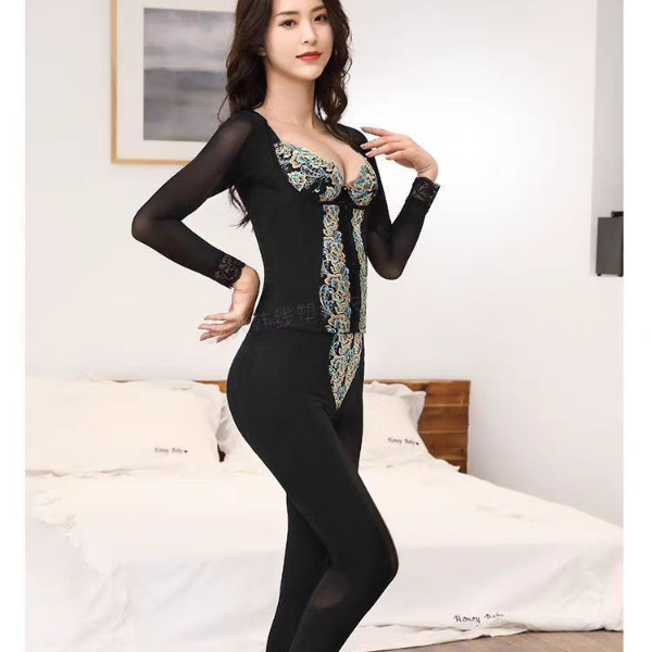 米兰长款秋冬保暖长裤黑色身材管理器收腰腹瘦胳膊腿收腹性感显瘦