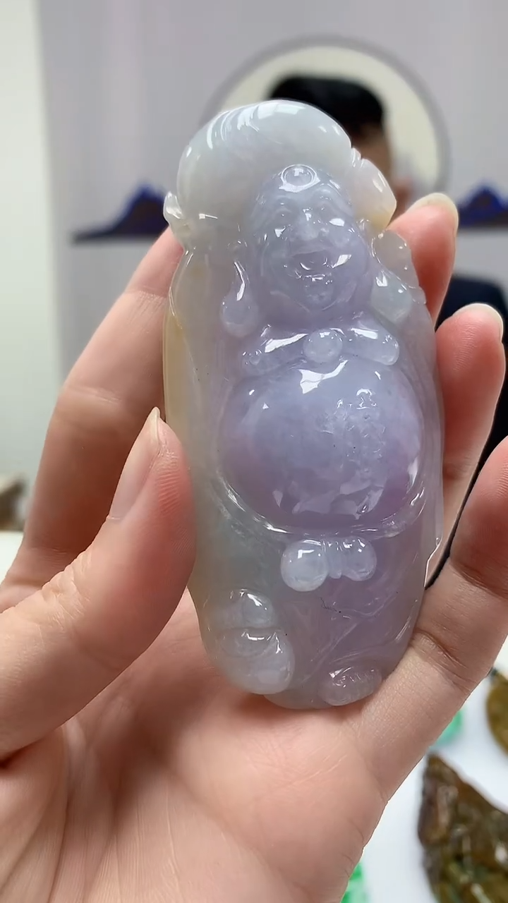 【闪购商品】定制翡翠未镶嵌4969zm-毛货挂件佛公113